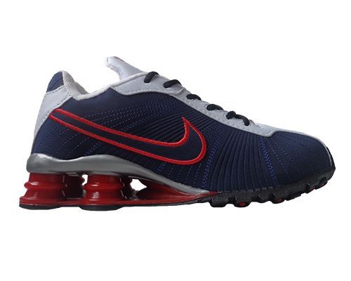 Tênis Nike Shox Turbo V Azul Marinho e Vermelho