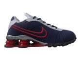 Tênis Nike Shox Turbo V Azul Marinho e Vermelho