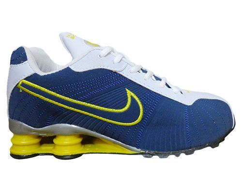 Tênis Nike Shox Turbo V Azul Marinho e Amarelo